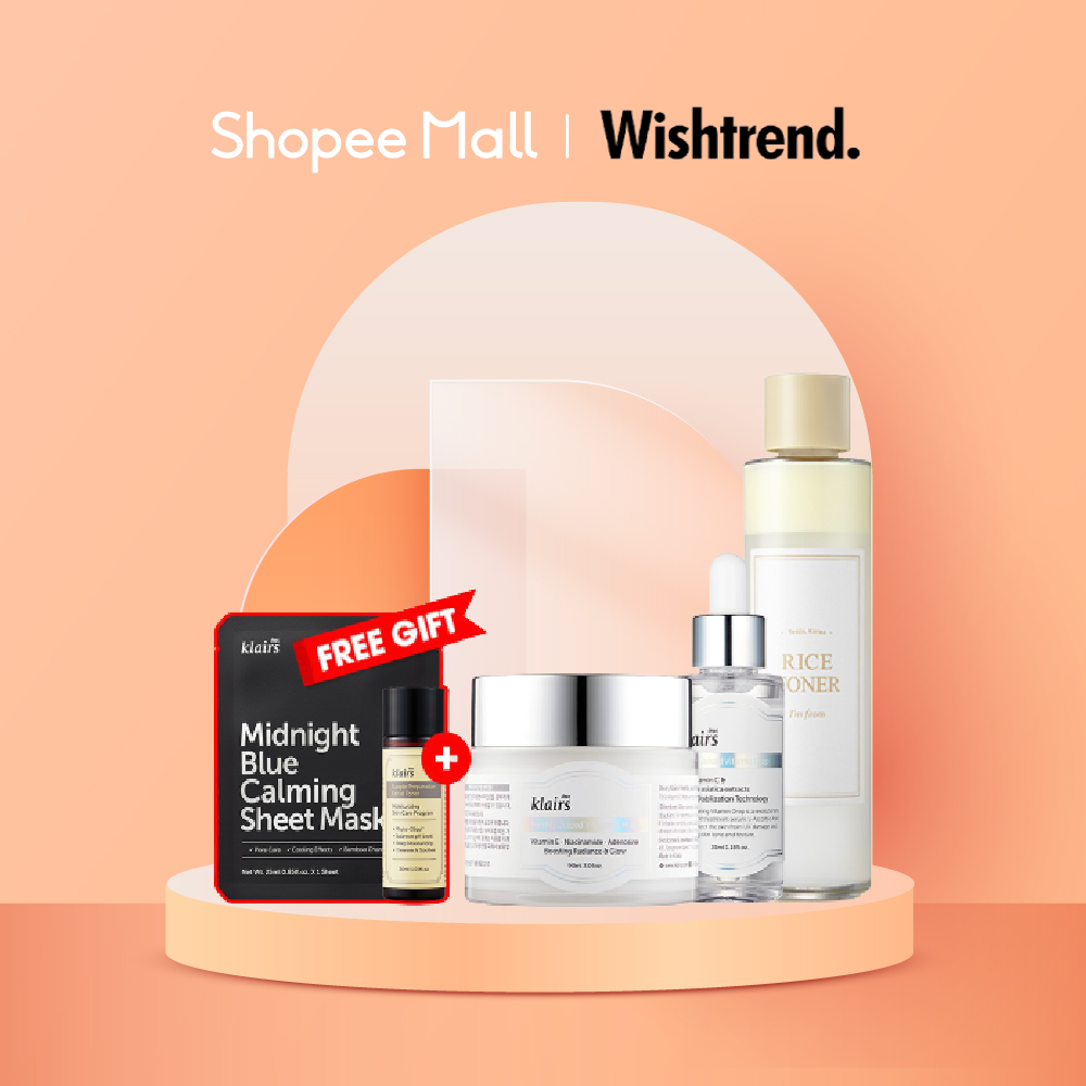 Shopee x Wishtrend Brand Box - Brighten your skin set, 3 main products + free gifts