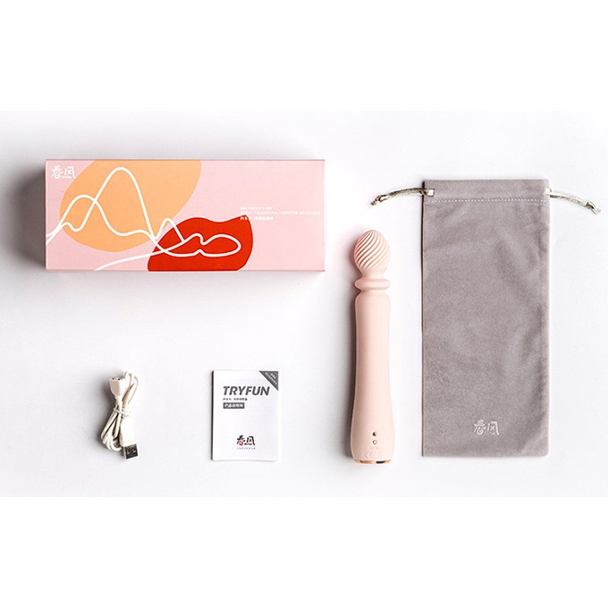 網易春風 TRYFUN 春風矜系列加溫伸縮按摩棒 4段伸縮 全身IPX7防水 USB磁吸充電