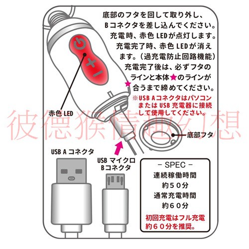 日本MODE denma DAISY 四段變頻按摩棒 粉/白/黑/藍/紫 防水靜音 USB充電 強力振動