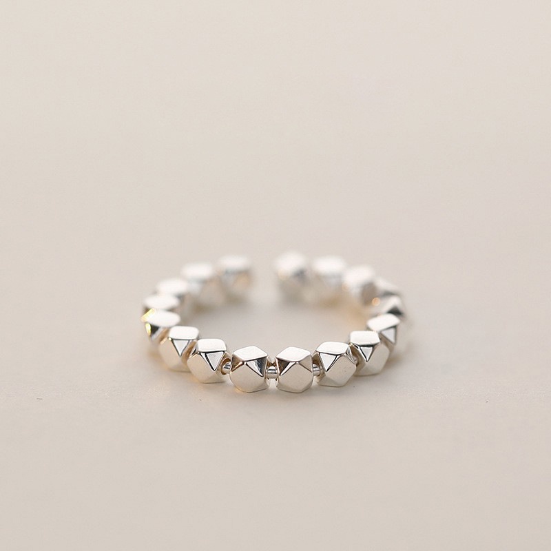 Anello geometrico placcato argento s925 anello aperto donna_voghion.com