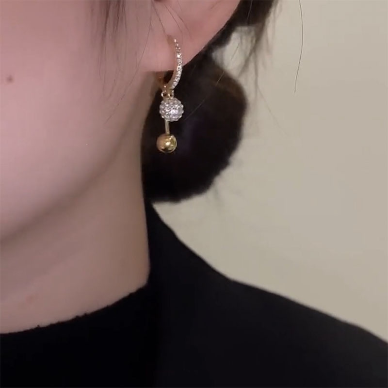 Orecchini con fibbie per orecchie con ciondolo con perline rotonde per le donne Nuovi regali di gioielli per feste di moda_voghion.com
