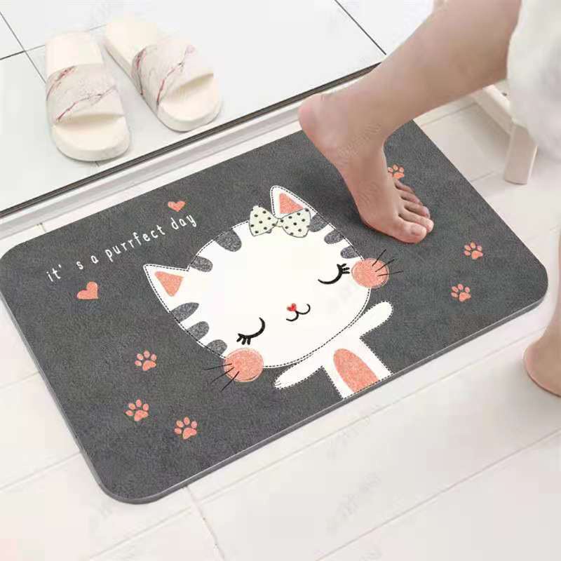 ?SG STOCK? 4pcs for $9.9 Household Rug Thin and easy dry, Soft Touch Bathroom Mat Entrance floor mat
