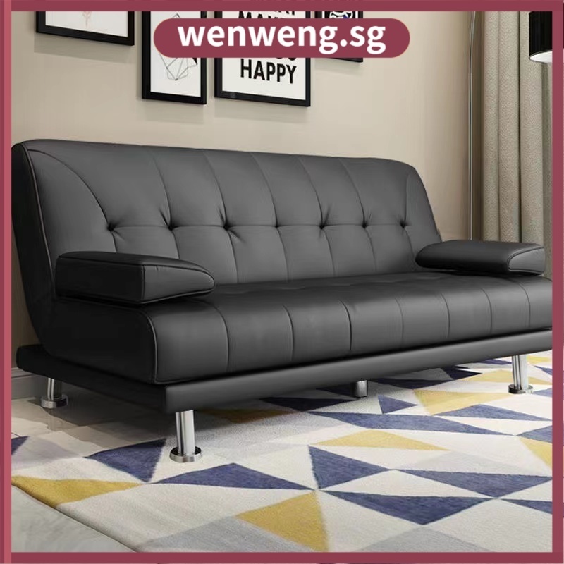 Wenweng Modern Foldable Sofa Bed Multifunctional Leather Sofa Business Office Sofa 2 Seater 3 Seater 4 Seater 48OK