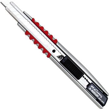 日本 NT Cutter A-400GRP 專業全金屬橡膠防滑美工刀 產品外觀與細節