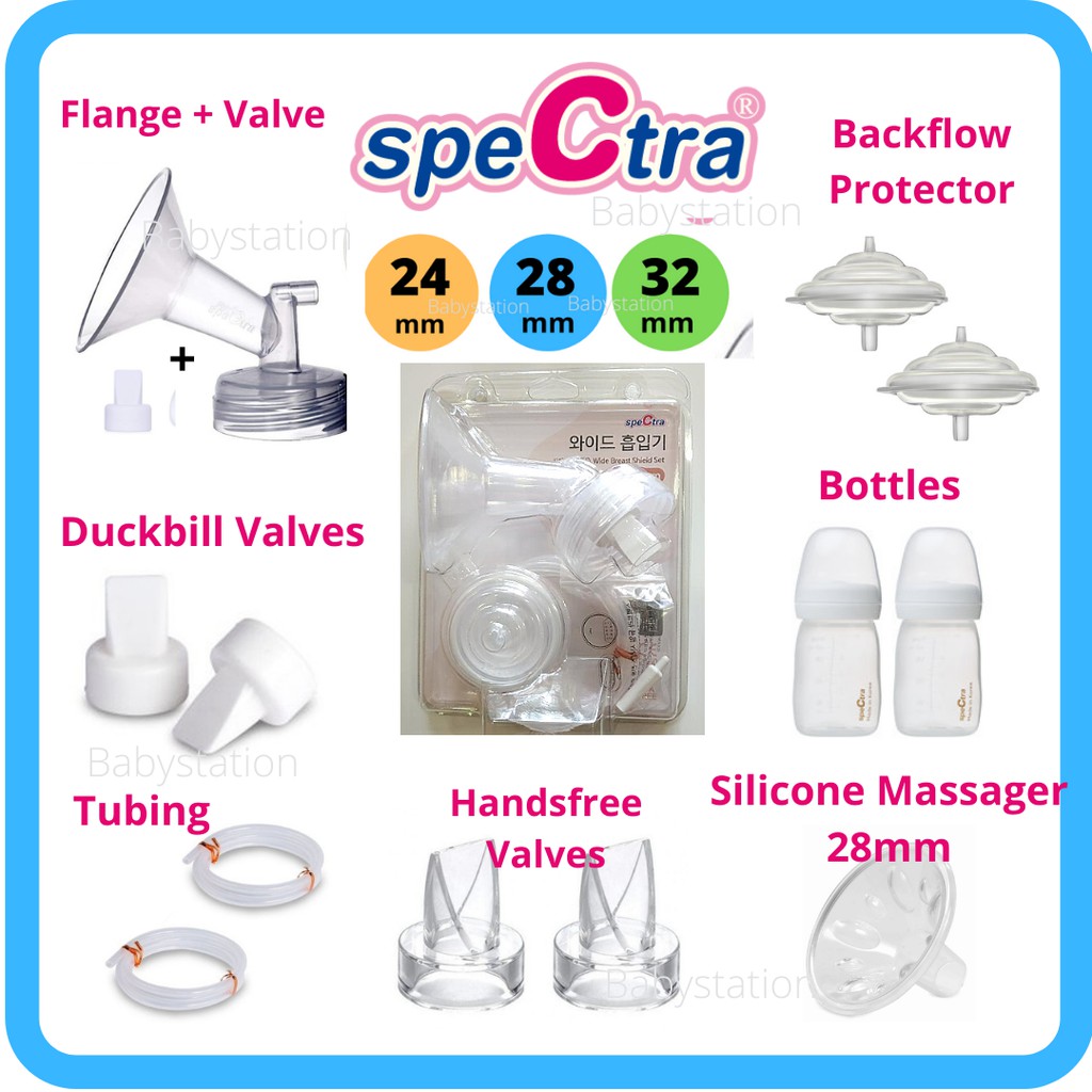 Spectra flange 24, 28, 32mm Breastpump Accessories, maymom flange 15-32mm for Spectra and maymom