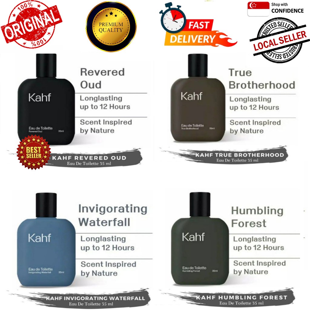 [SINGAPORE SELLER] ORIGINAL KAHF Perfume inspired by nature (Bestselling Oud Perfume)  [Eau De Toilette 35 ml]