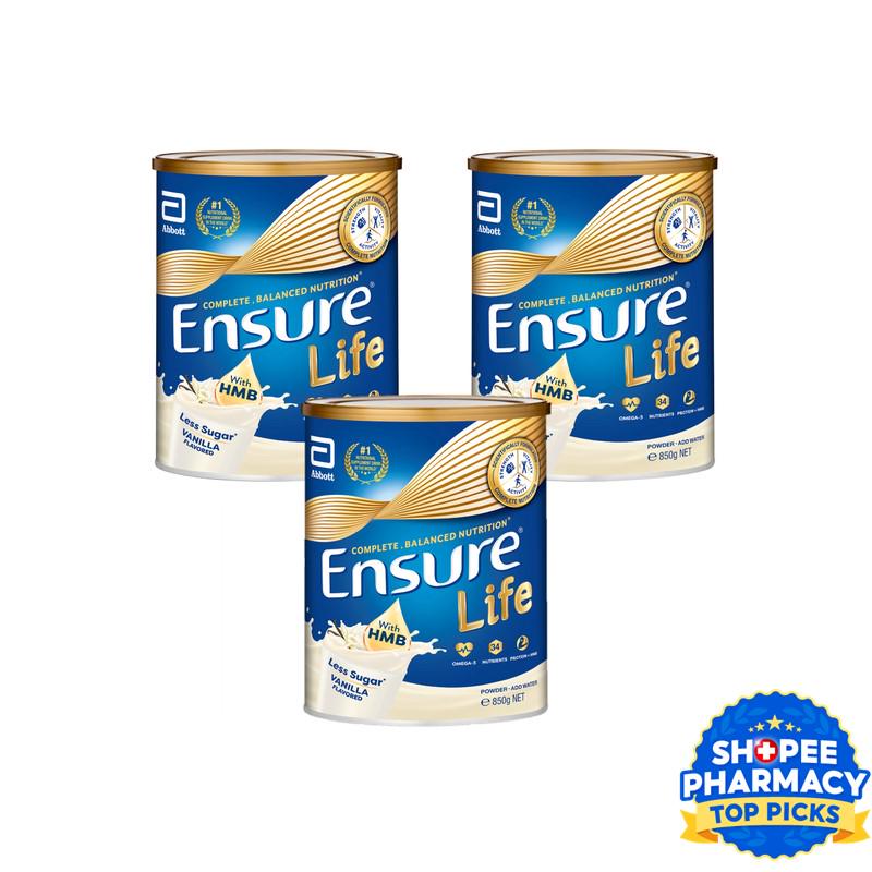 [Bundle of 3] Ensure Life with HMB Adult Nutrition - Vanilla 850g