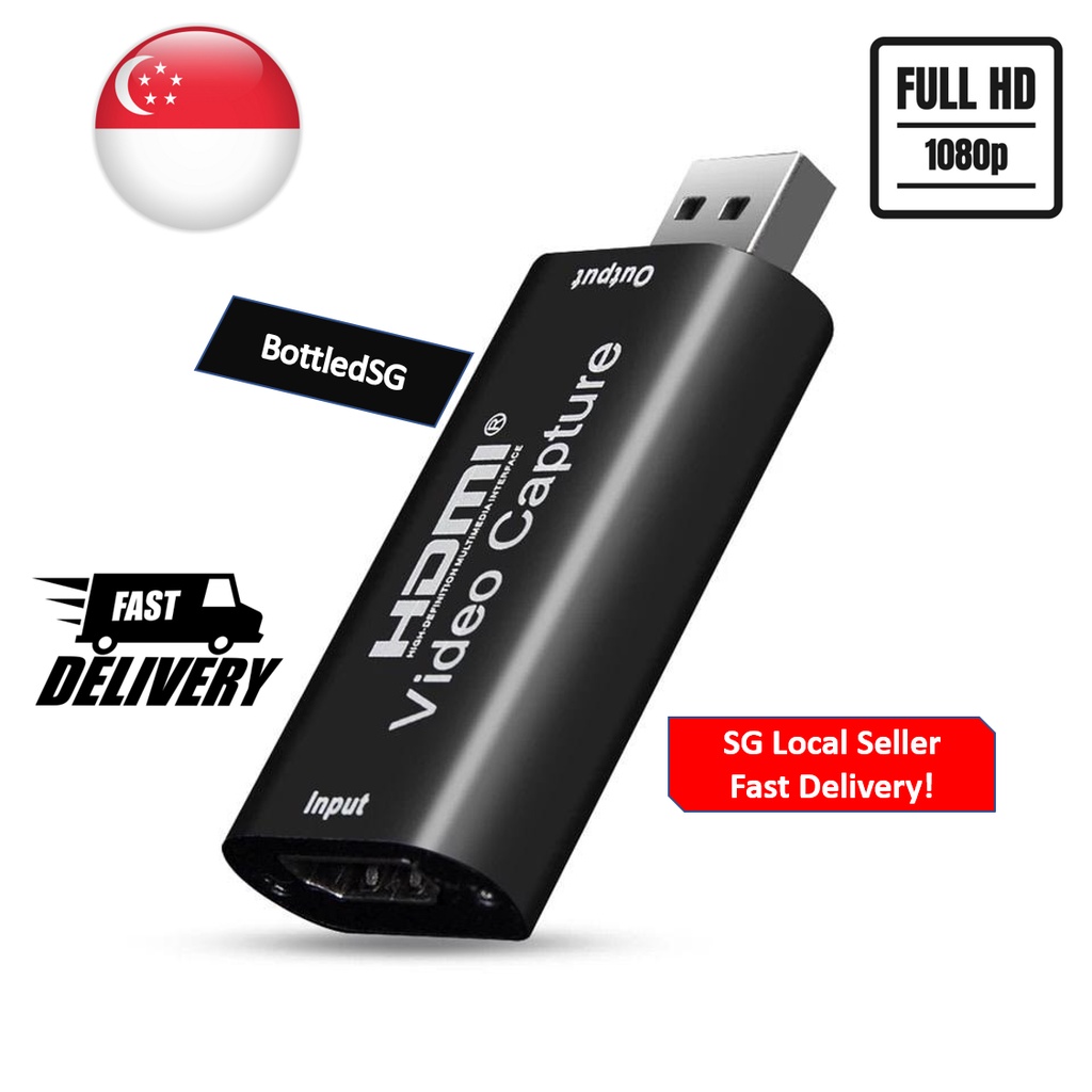 [SG LOCAL SELLER] Video Capture Card Recorder Full HD 1080P HDMI USB 2.0 / 3.0