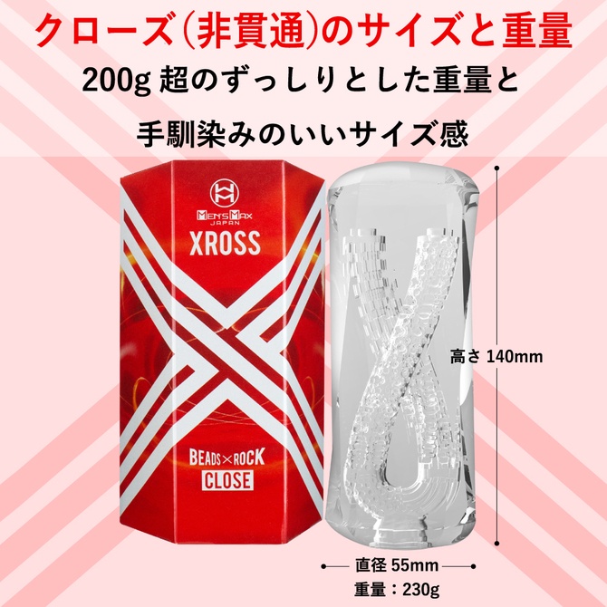 Men’ s Max XROSS Close 交錯式非貫通飛機杯 メンズマックス クロス クローズ 非貫通