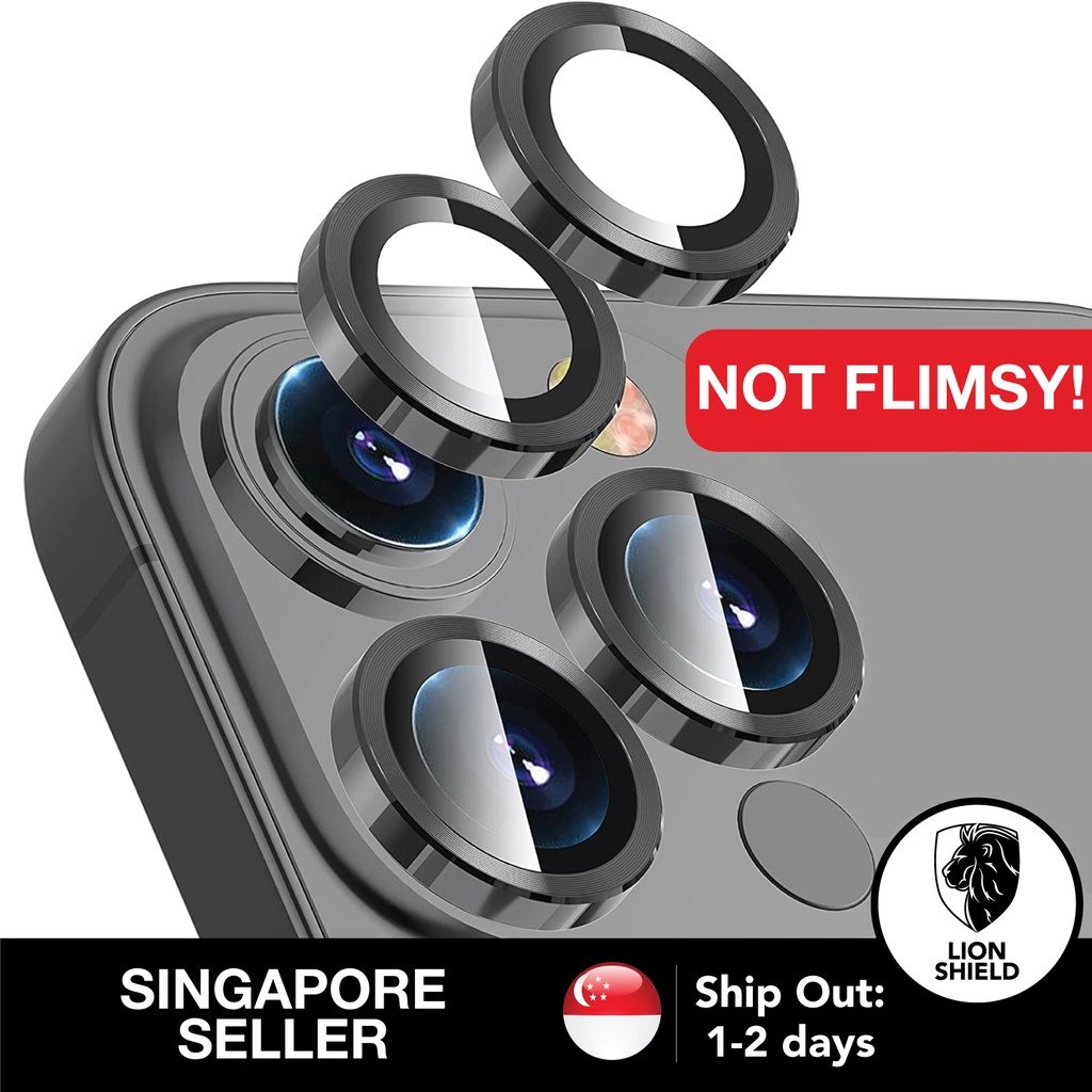 [SG] LionShield iPhone 14/13/12/11 Pro Max Plus Mini Camera Lens Protector (Tempered Glass)