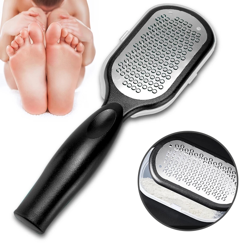 Pedicure Foot File Callus Remover Stainless Steel Foot Scraper Portable Rasp Colossal Foot Grater Scrubber For Feet