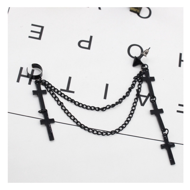 1PC Frauen Kreuz Ohrringe Klassische Moderne Metall Christian Kette Tropfen Baumeln Ohrringe Retro Aussage Mädchen Ohr Drop_voghion.com