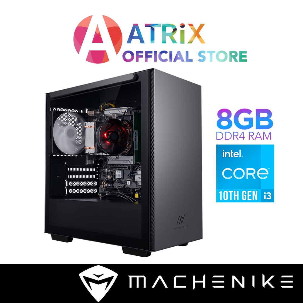 【Express Delivery】Machenike Machcreator M23X1 Desktop PC | i3-10100 | Intel UHD 630 | 8GB DDR4-3200 | 256GB SS