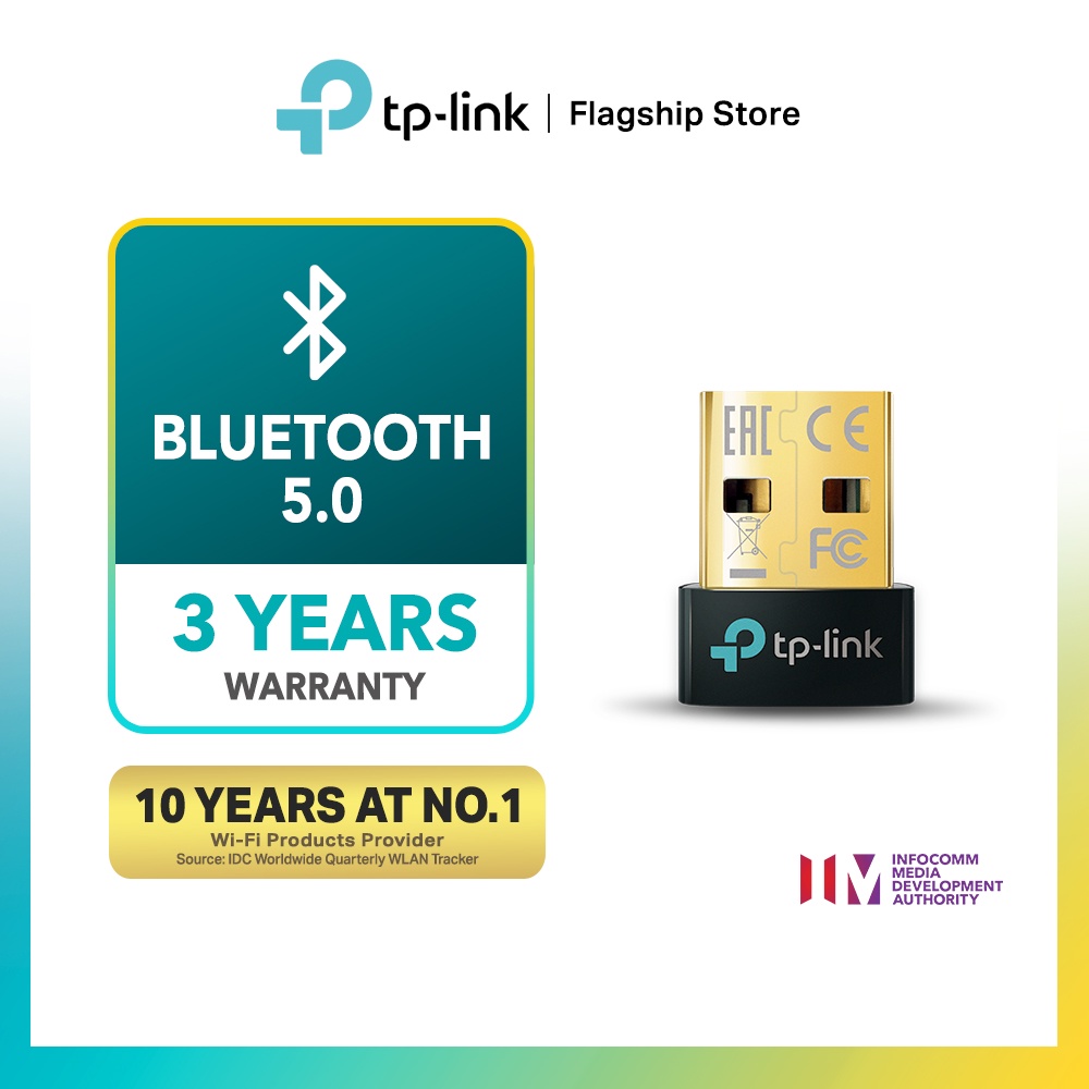 TP-Link UB500 Bluetooth 5.0 Nano USB Adapter for Bluetooth Speaker/Controller/Mouse/Keyboard/Printer/Phone/Tablet