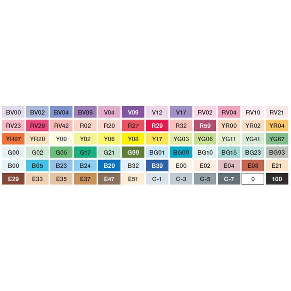 COPIC Ciao 雙頭筆尖展示