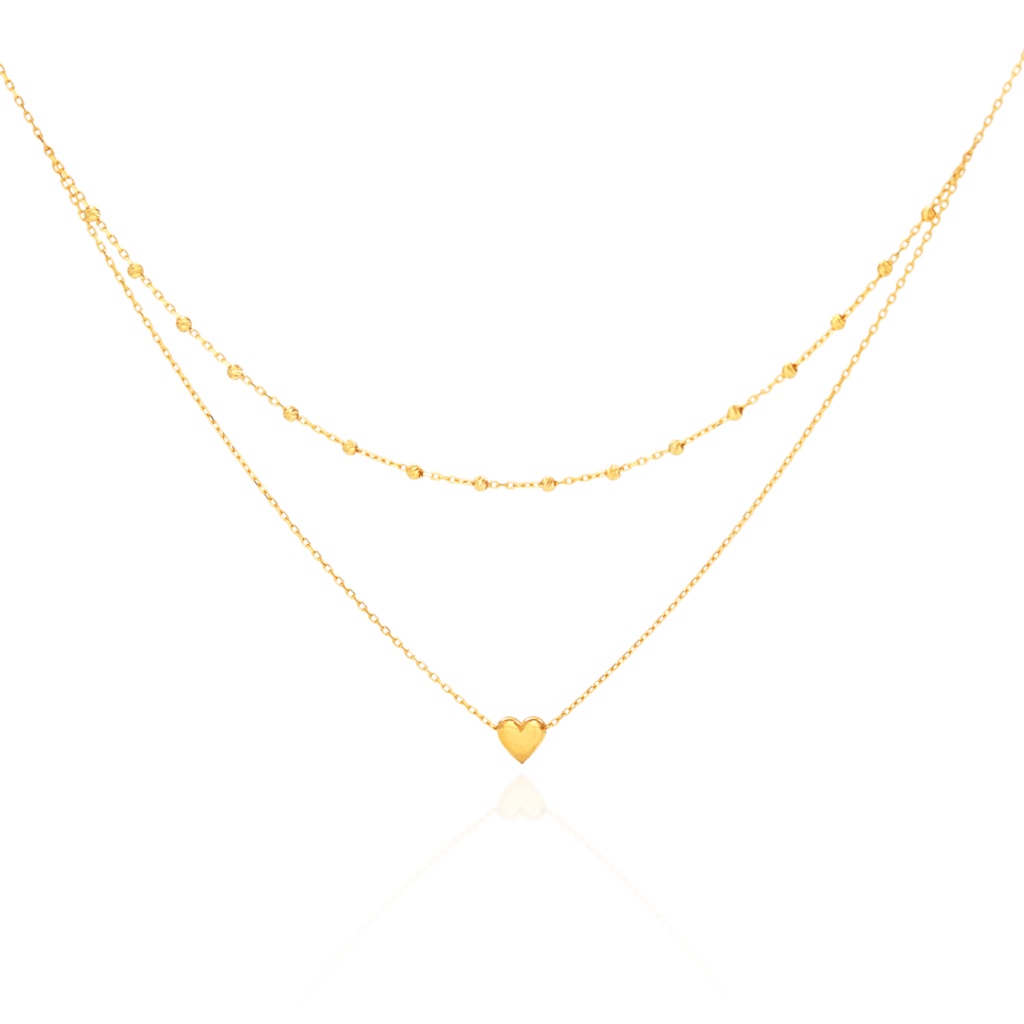 Loving Kindness Necklace in 916 Gold by Ngee Soon Jewellery