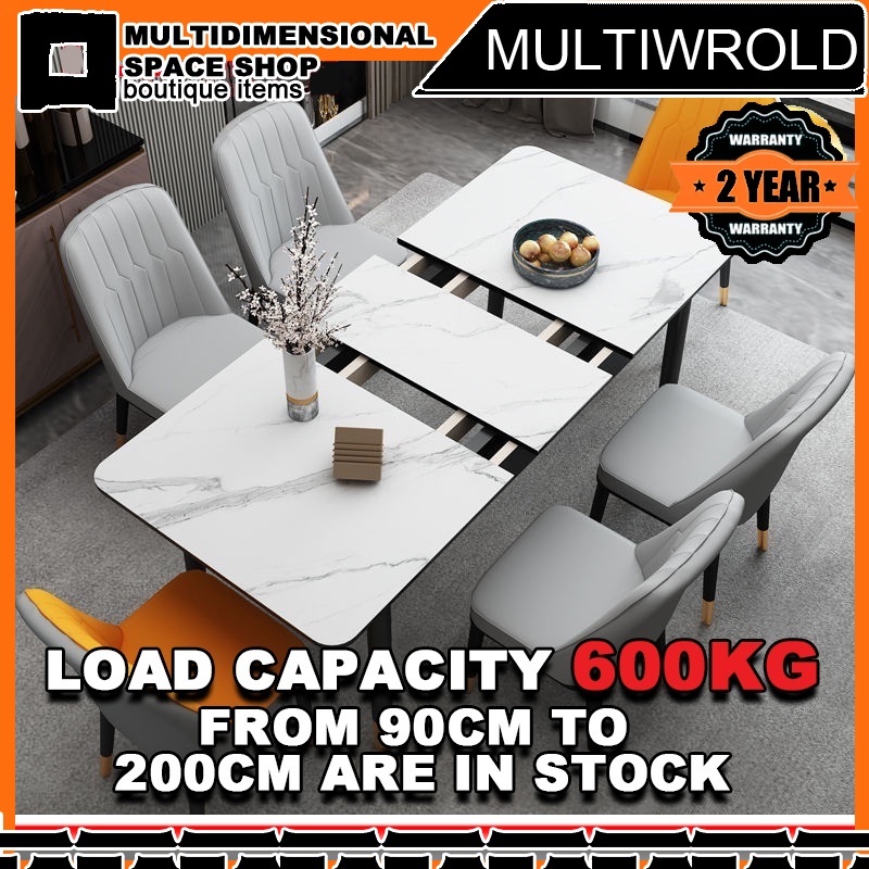 MU Sintered Stone Dining Table Set Extendable Dining Table Folding Dining Table Marble Table foldable table