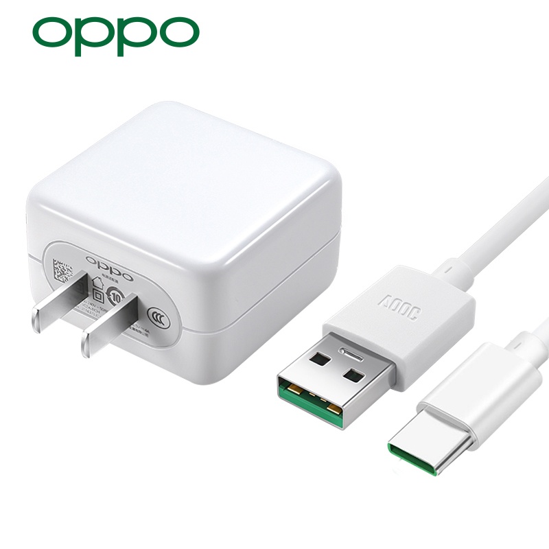 ที่ชาร์จ oppo ชาร์จเร็ว vooc 4.0 typec หัวชาร์จ+สายชาร์จ oppo vooc type c 1 เมตร 2 เมตร 20W 5V 4A รับประกันหนึ่งปี
