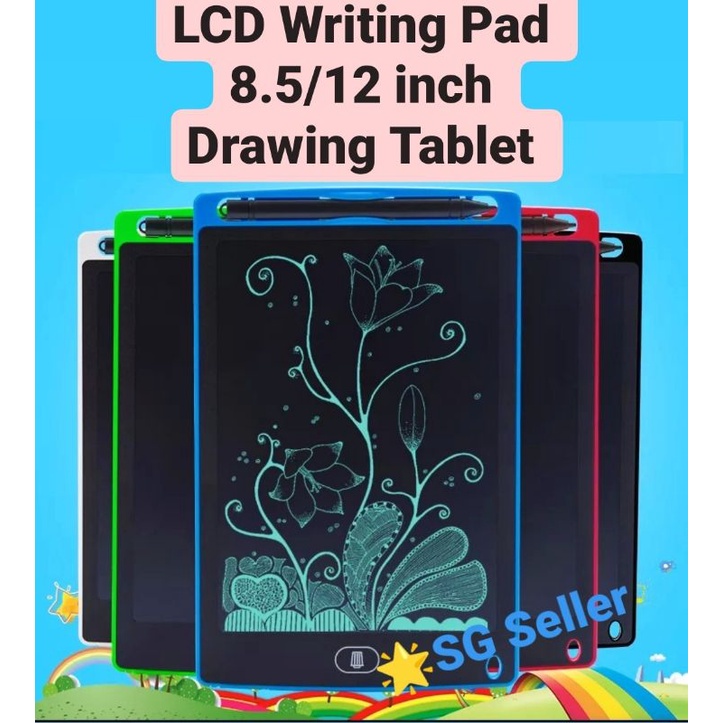 ?SG High Quality 8.5/12 Inch LCD Pad Kids Drawing Writing Tablet