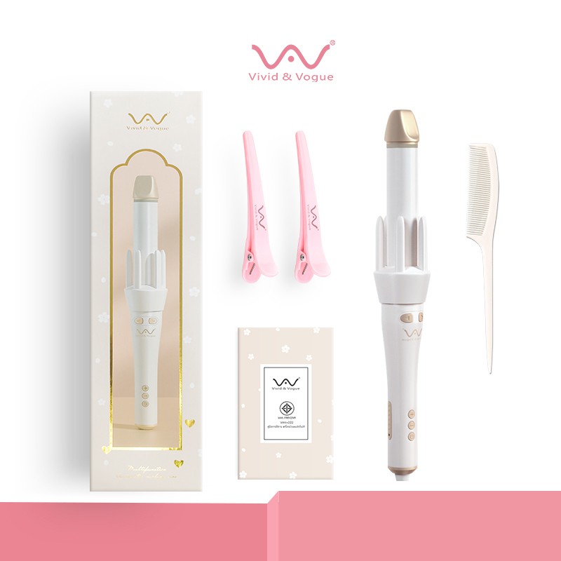 Vivid&Vogue แกนม้วนผมอัตโนมัติ 32MM ม้วนลอน ไอออนดูแลผม ผมลอน  เครื่องม้วนผมอัตโนมัติ มอก.