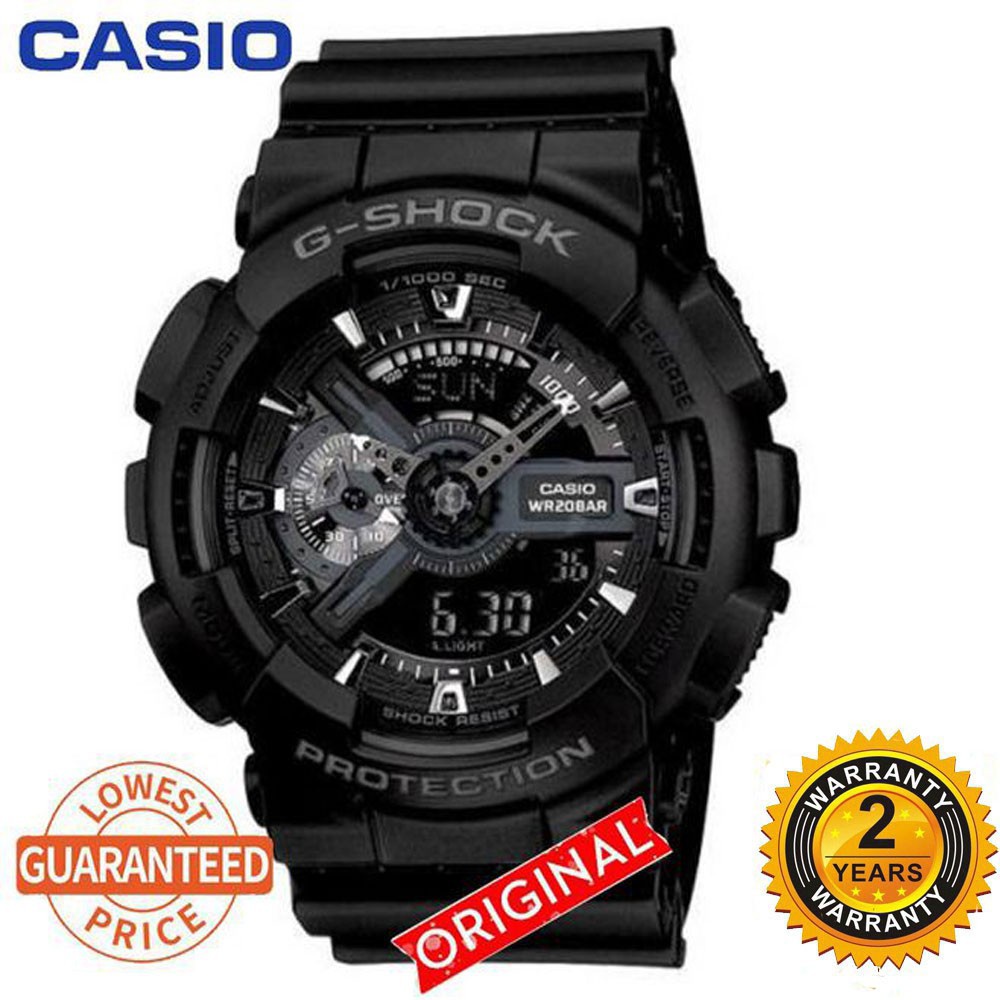 CASI0 GShock men's watches GA 110GB Gshock wo Watch Camouflage blue Watches black digital ga Waterproof sports dual display sports watch