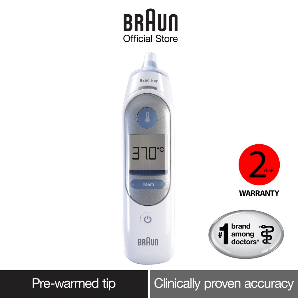 Braun ThermoScan 5 IRT 6510 Thermometer with wide angle probe for accurate measurements