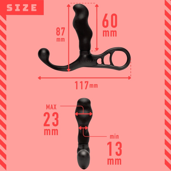 日本PxPxP 初心者快感前列腺 60mm 前列腺高潮彈力灌腸棒 60mm メスイキぷにっとエネマ