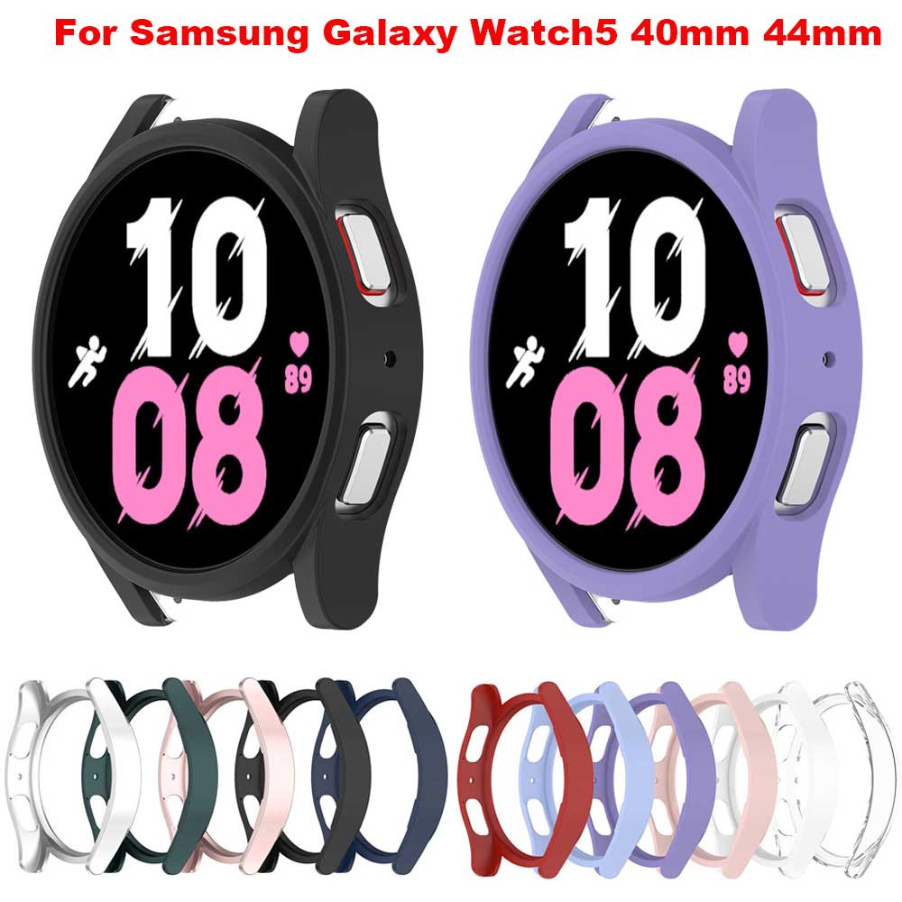 Hollow PC Protective Case Cover for Samsung Galaxy Watch 5 44mm 40mm Watch Cases Replacement Shell Bumper