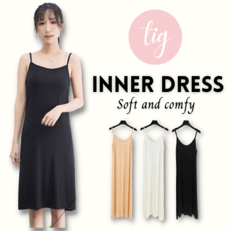 ?? [SG INSTOCK] Modal Inner/Maternity/Pyjamas Sleeveless Dress