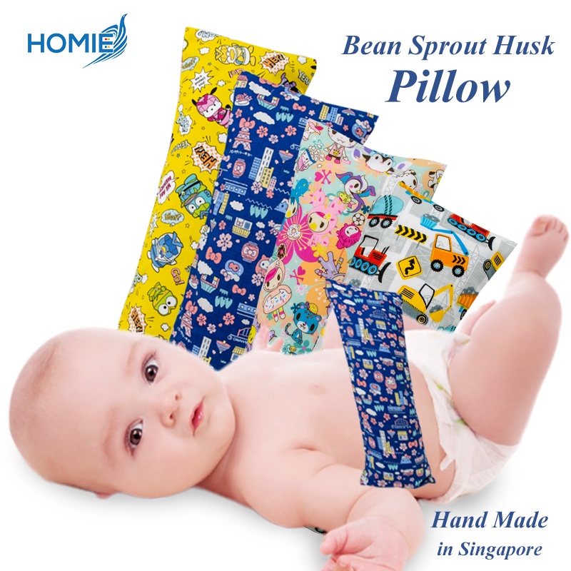 ?【Baby  Organic Bean Sprout Husk Pillow】 Beansprout Pillow Baby pillow#100% handmade in Singapore#Better Sleep Baby Hug