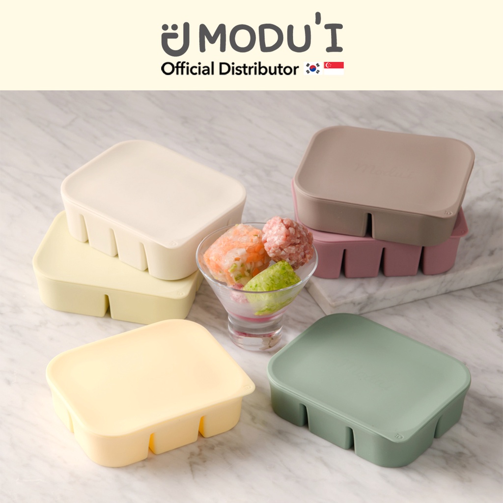 MODU'I Silicon Cube Tray / Baby Food Cube / Food Storage / Washable / Easy Sterilization / SGS certified / Made in Korea