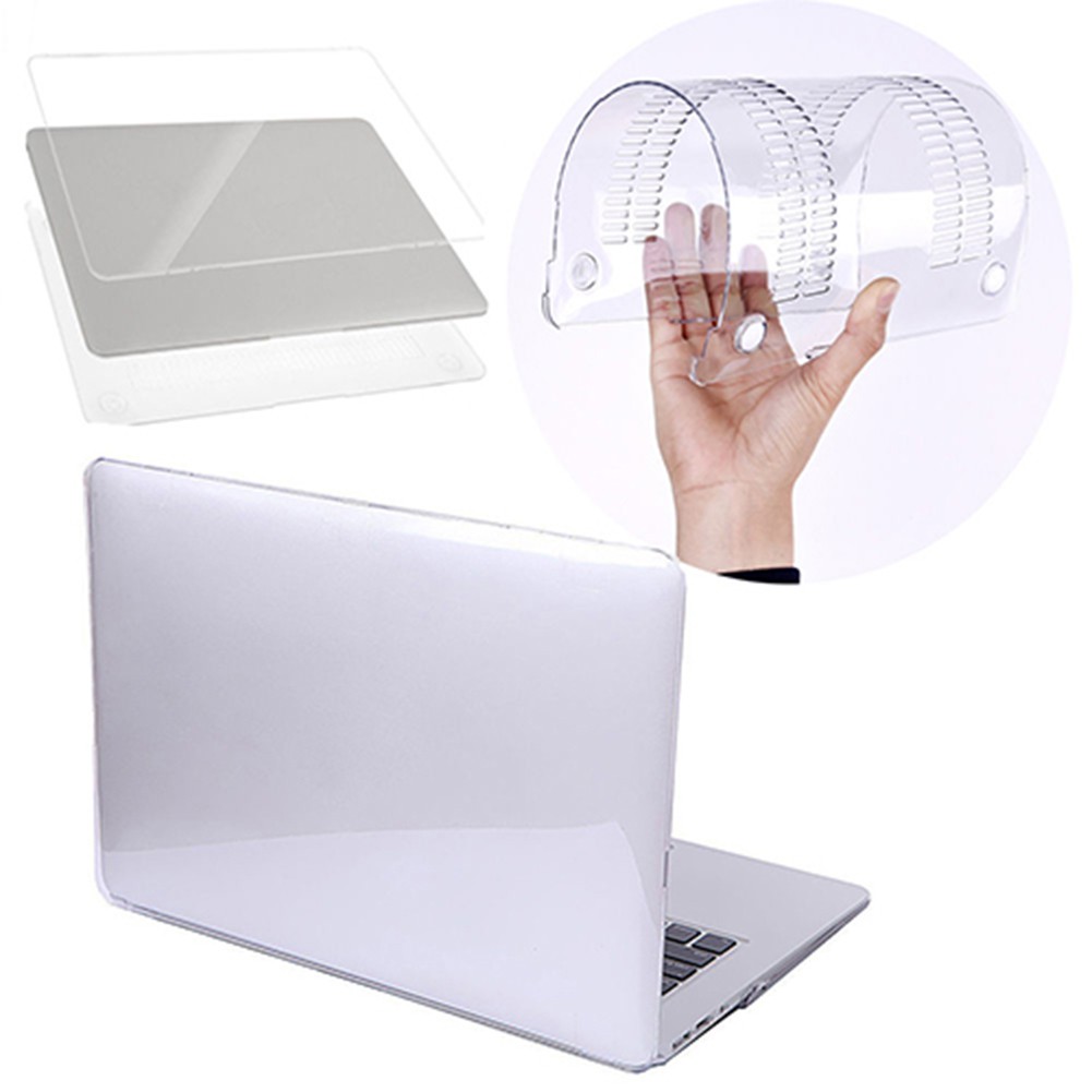 Fashion Clear Plain Snap On Hard Case Cover for Macbook