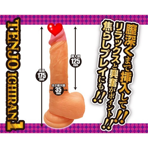 A-ONE 天上一亂 二重成形 吸盤老二按摩棒 (VER.1) 女用自慰器逼真按摩棒 情趣用品 天上一乱1