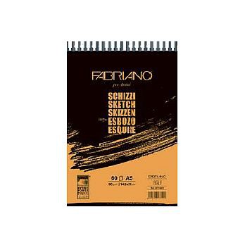 義大利 FABRIANO 黃皮設計素描本展示圖