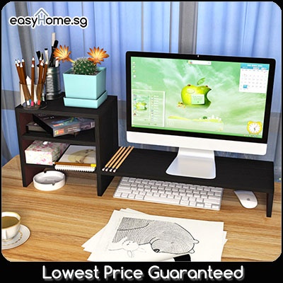 Easyhome.sg Monitor Stand D2 D4 - Home / Office Computer Desk Organizer Ergonomic