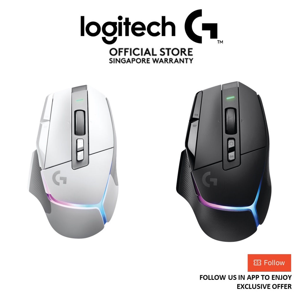 Logitech G502 X PLUS LIGHTSPEED Wireless RGB Gaming Mouse - LIGHTFORCE hybrid switches/ HERO 25K/USB-C charging port