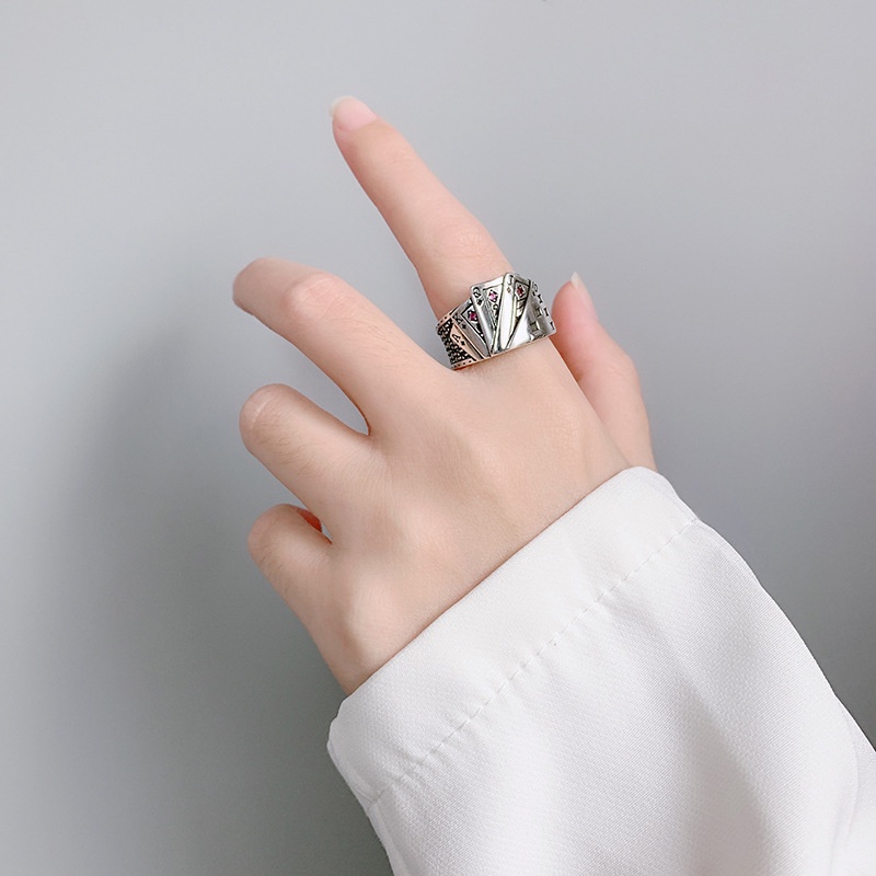 Vintage Punk Poker Ring Herren Statement Modeschmuck Für Party_voghion.com