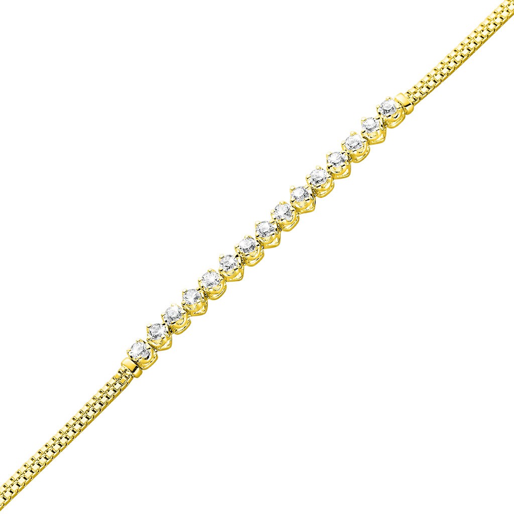 Citigems 18K Gold Diamond Bracelet