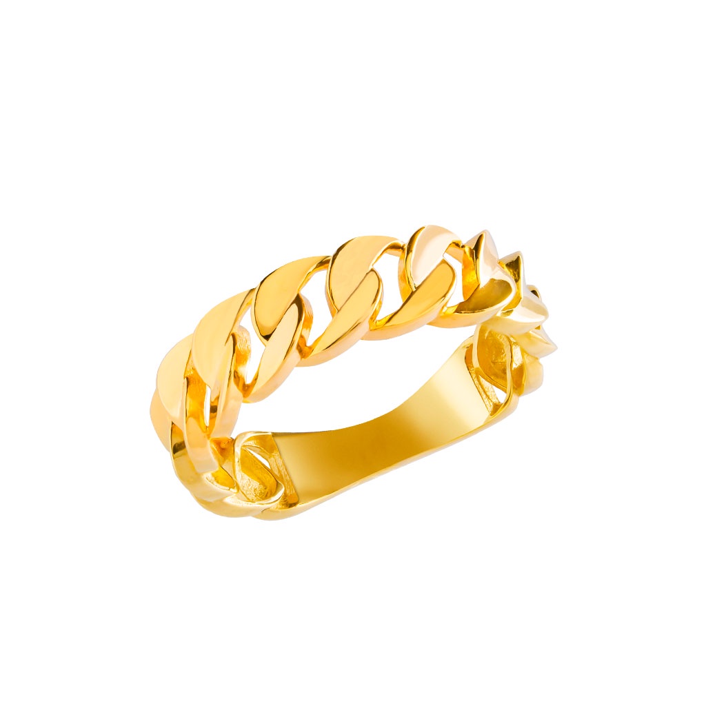 Citigems 916 Gold Cuban Link Ring