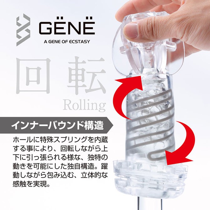 GENE立體感飛機杯 GENE圓點突起通道 SPIRAL 日本原裝進口