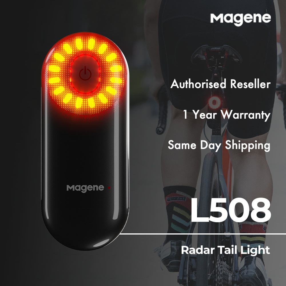 Magene L508 Radar Rear Light Sensor Varia for Road Bikes MTB Foldable Foldie with Saddle Mount