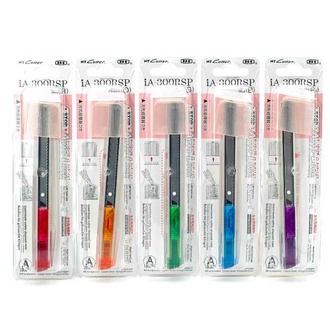 日本 NT Cutter IA-300RSP 美工刀 附安全折刀盒 多色產品展示圖