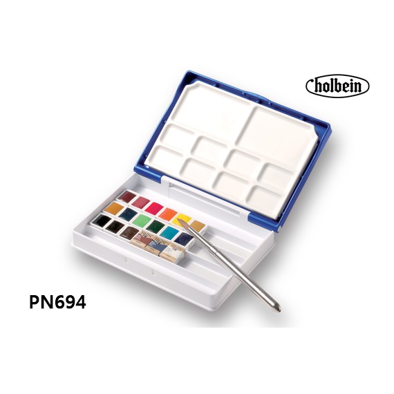 Holbein好賓藝術家固體水彩24色