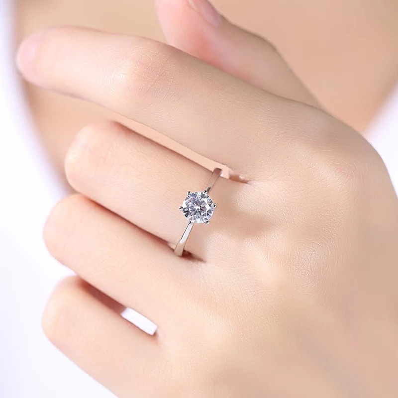 Fashion Zircon Wedding Ring Open Adjustable for Women Party Jewelry Accessories_voghion.com
