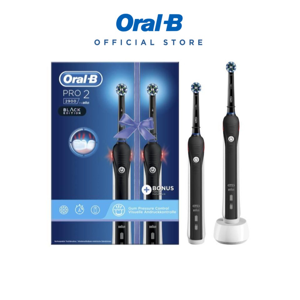 Oral-B Pro 2900 Electric Toothbrush Dual Handle - Black