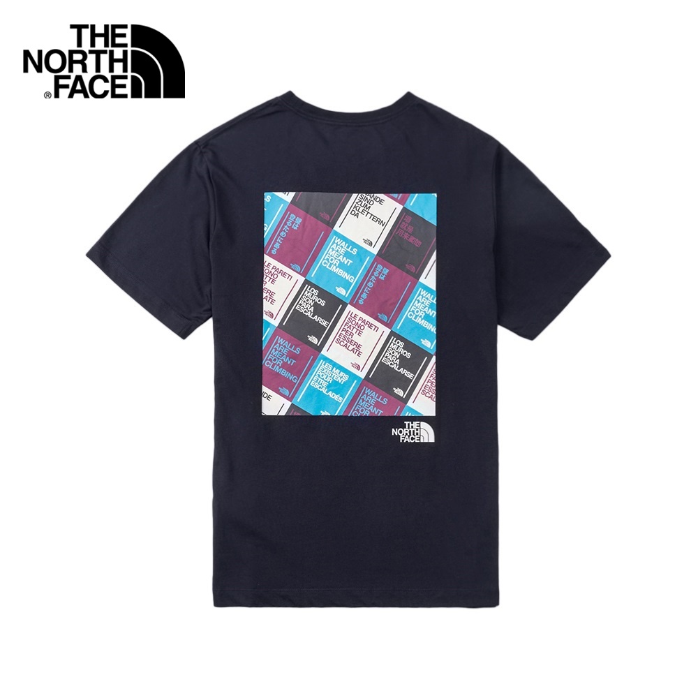 The North Face Men Standard fit Climb Graphic Short Sleeve Tee - Aviator Navy [Asia Size]