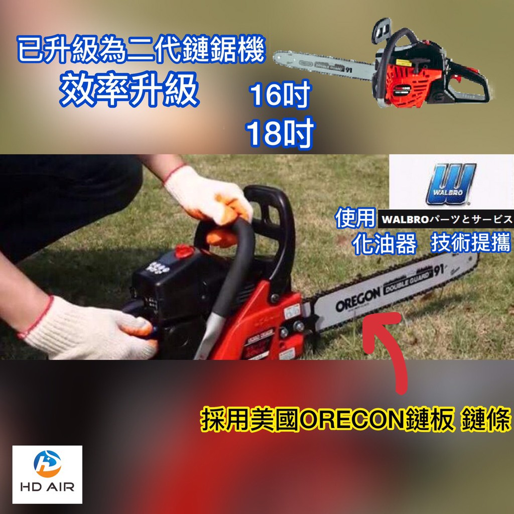 SHINKOMI 16吋引擎鏈鋸機 TSK416EC 採用日本WALBRO廠牌化油器 商品圖片 3