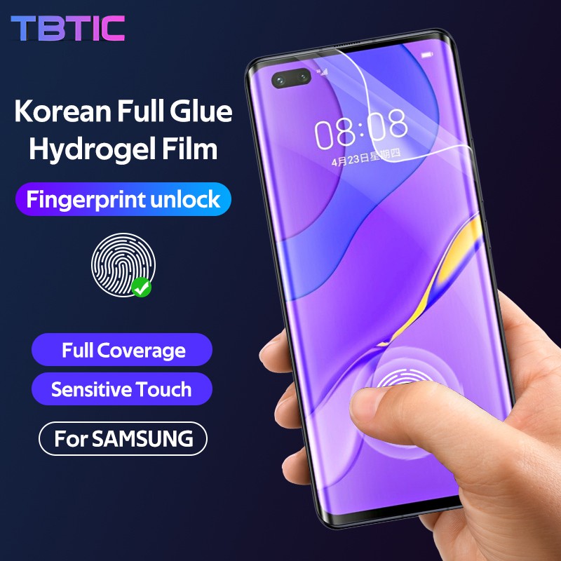 TBTIC Full Coverage Soft Hydrogel Film For Samsung Note10 S20 S8 S9Plus S20U S22 S22Plus S21FE S22UltraScreen Protector