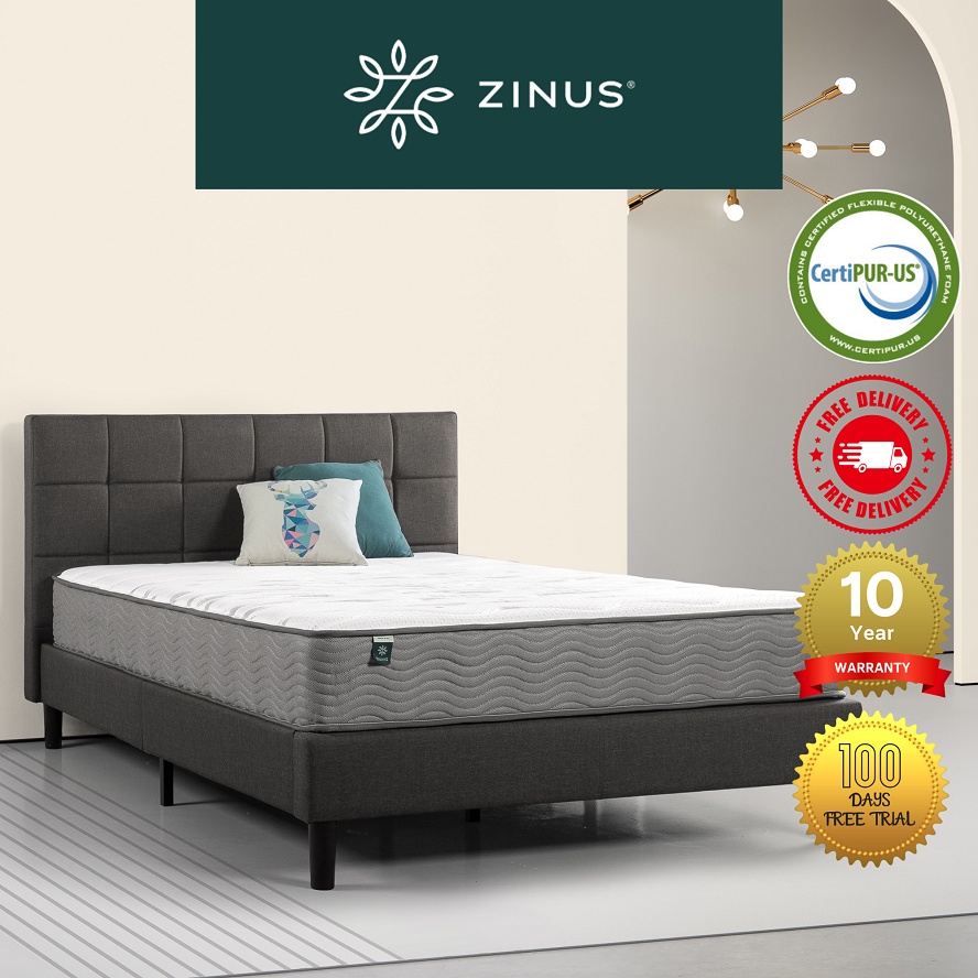Zinus 25cm Tight Top iCoil Pocketed Spring Mattress (10")