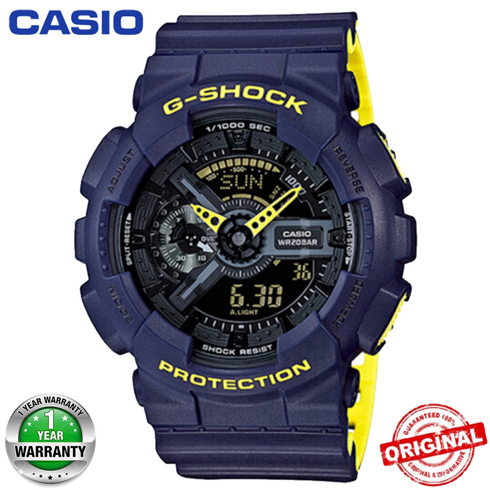 C*A*S*I*O GA-110GB 's Watches Analog Digital Sporty Watch Sports dual display waterproof watch suitable for both men and women